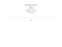 Tablet Screenshot of carlbengtsson.com